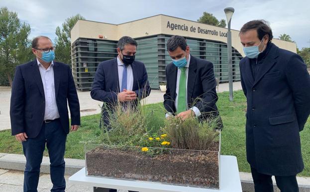 Una cubierta verde instalada en un edificio público de Alcantarilla permitirá aprovechar las aguas pluviales