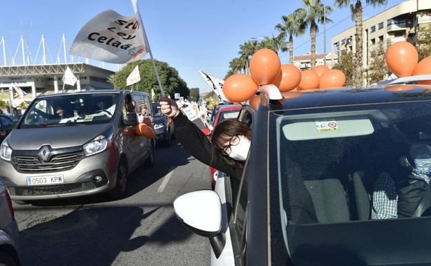 La concertada vuelve a tomar el centro de Murcia para protestar contra la 'ley Celaá'