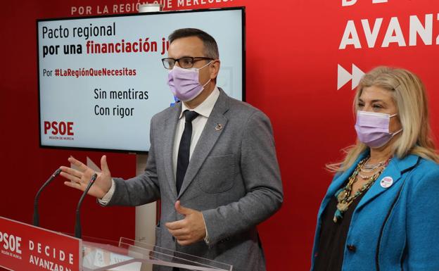 Conesa propone un pacto regional para exigir al Gobierno central un sistema de financiación «más justo»