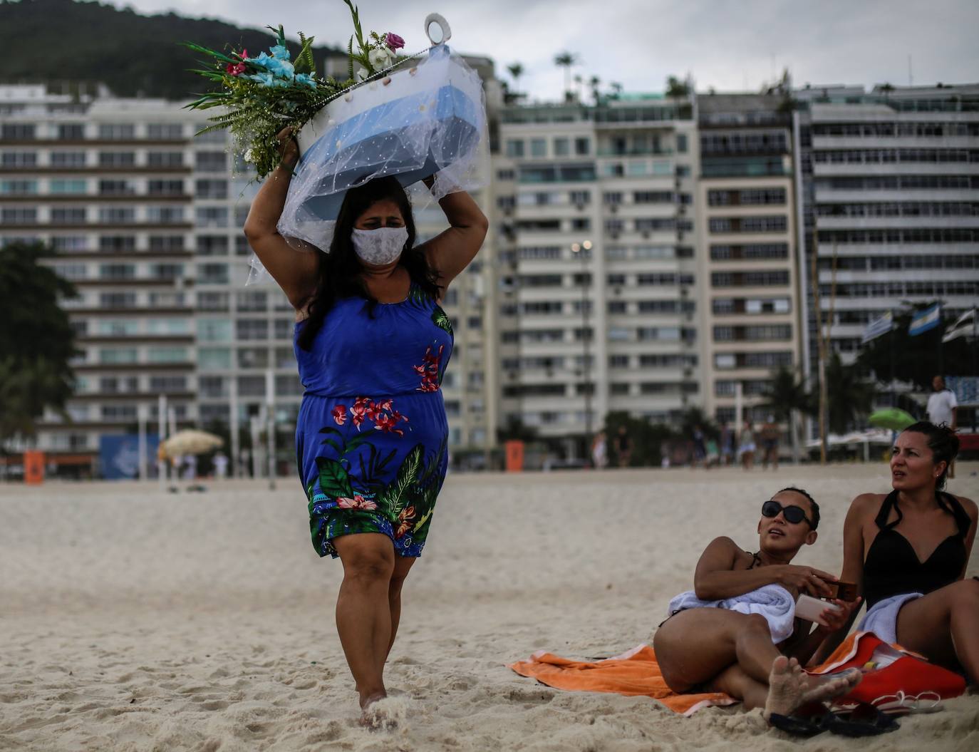 Ofrendas a la diosa Iemanjá