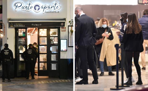 Día de contrastes con bares cerrados a las 6 de la tarde y comercios abiertos