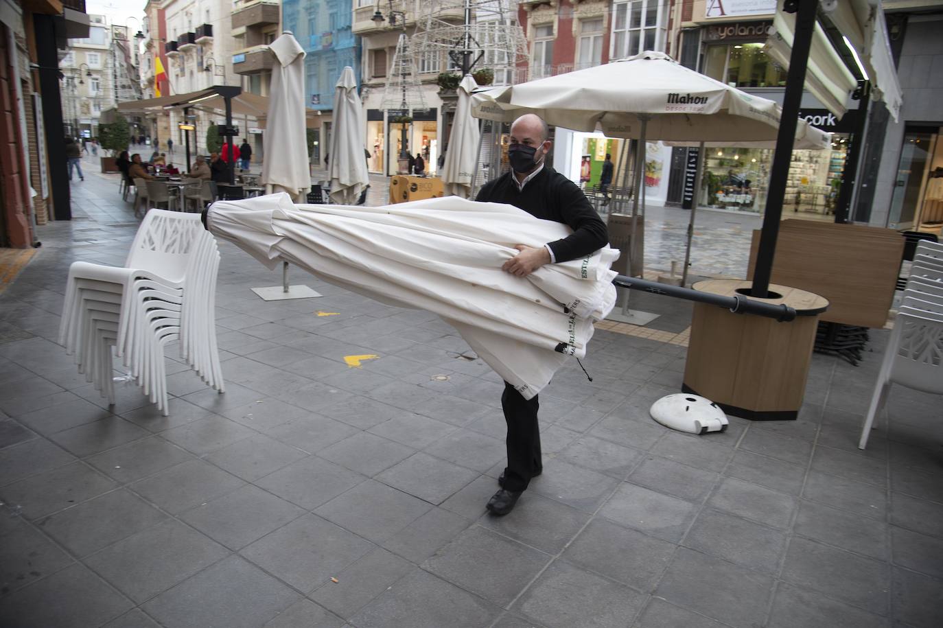 Los bares cierran en Cartagena en víspera de Reyes