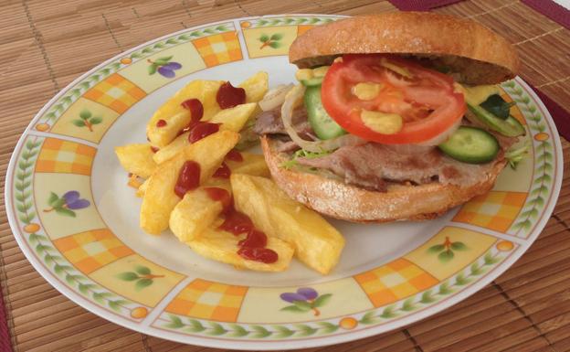 Hamburguesa de secreto ibérico