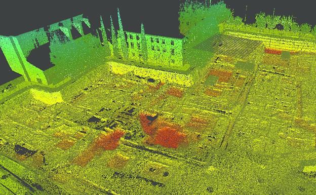 La topografía en 3D pinta al milímetro el arrabal para ajustar el diseño del jardín de San Esteban