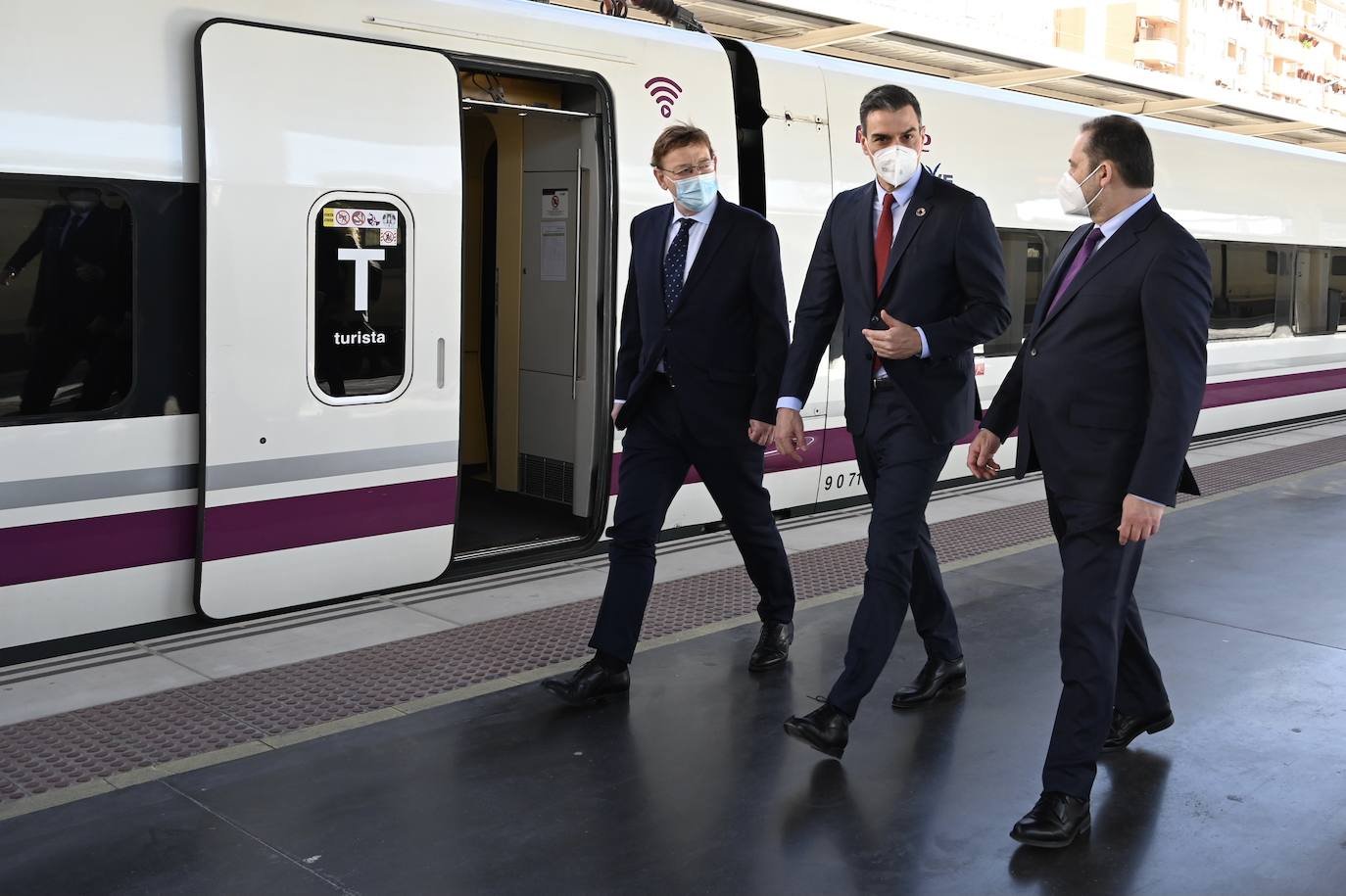 Inauguración de la línea de AVE Orihuela-Madrid que contó con la presencia de Pedro Sánchez