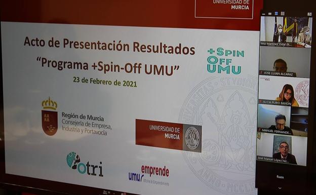 Nacen cuatro empresas de base tecnológica gracias al programa '+Spin off' de la UMU