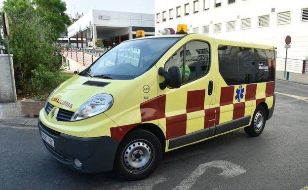 Hospitalizado un ciclista tras sufrir un accidente en el Cabezo de la Plata de Murcia
