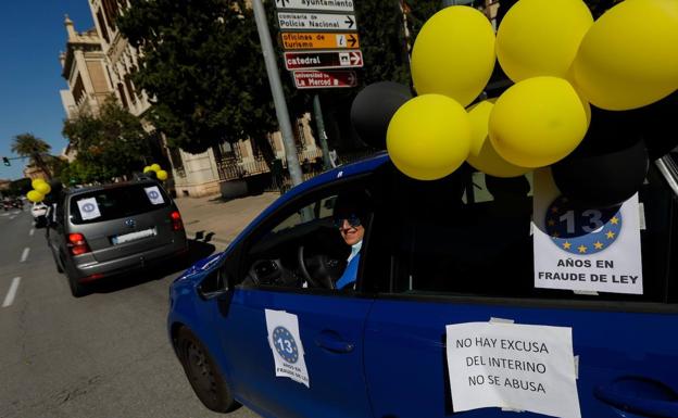 Intersindical convoca una movilización este miércoles en Murcia para exigir la contratación fija de los interinos