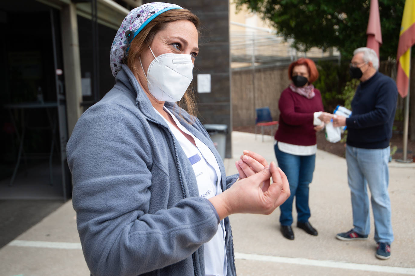 Primera salida de dos hermanas de la residencia de discapacitados de Churra desde el inicio de la pandemia