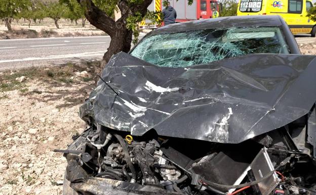 Dos hombres heridos en un accidente de tráfico en Jumilla