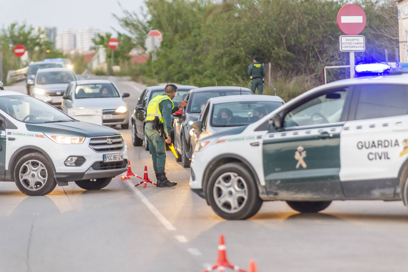 La movilidad sigue bajo estricta vigilancia policial