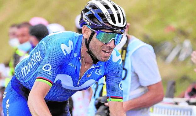 Valverde, a punto de cumplir 41 años, a las puertas del podio en la Amstel Gold Race