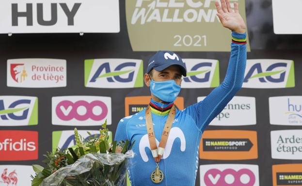Alejandro Valverde, tercero en el muro de Huy, ya habla de «un año más»