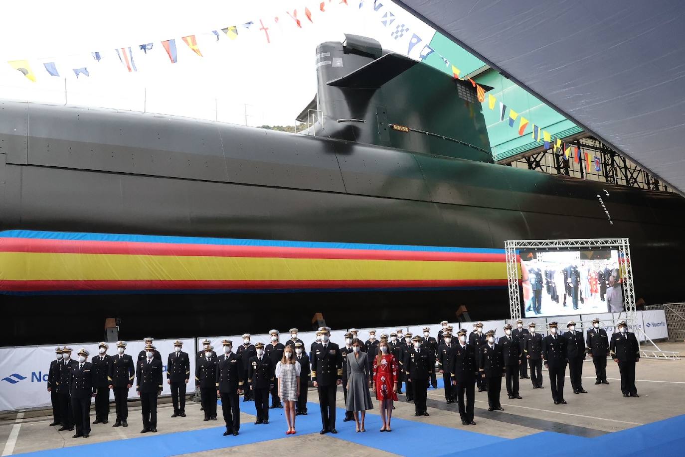 La Familia Real visita Cartagena para la presentación del submarino 'Isaac Peral (S-81)'