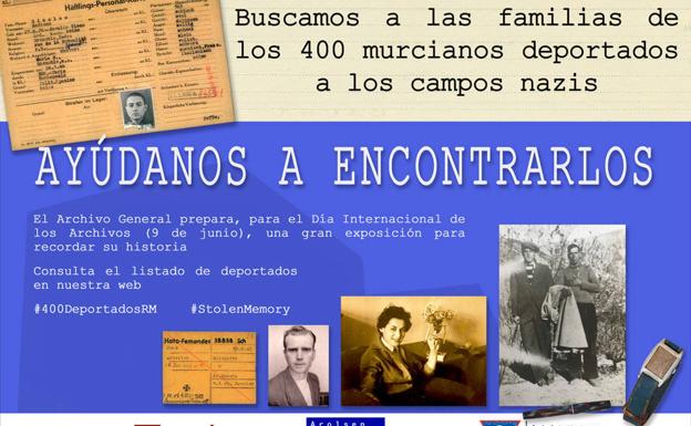 El Archivo Regional busca a familiares de murcianos víctimas del nazismo para una exposición