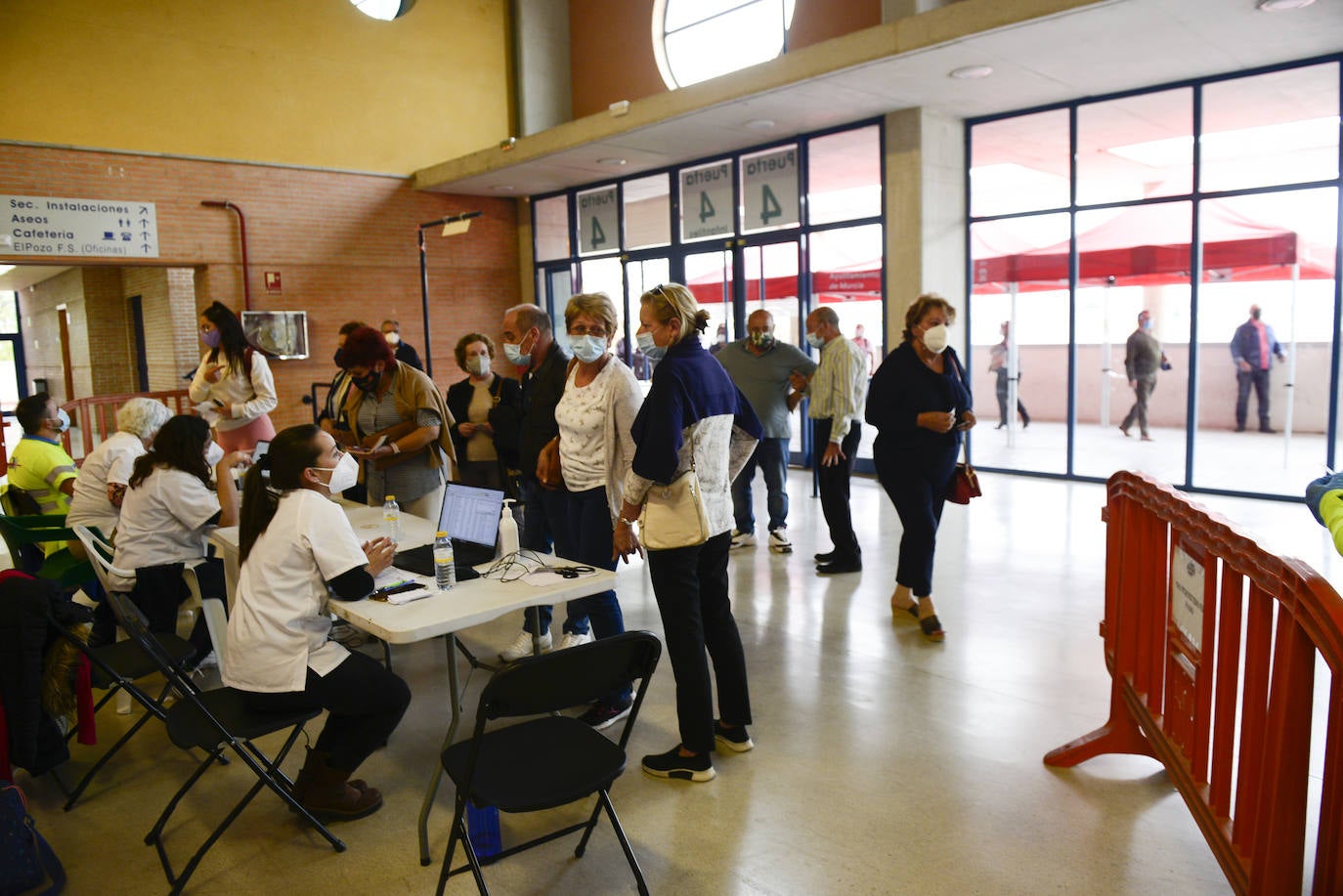 Vacunación en Murcia a la población de 65 a 69 años