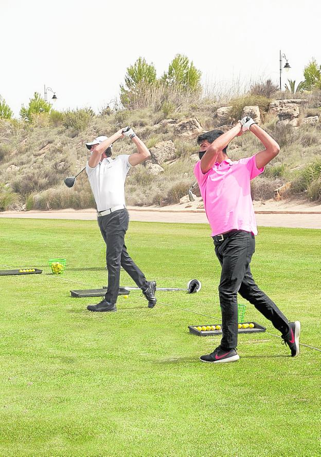 El buen 'swing' de Carlos Alcaraz