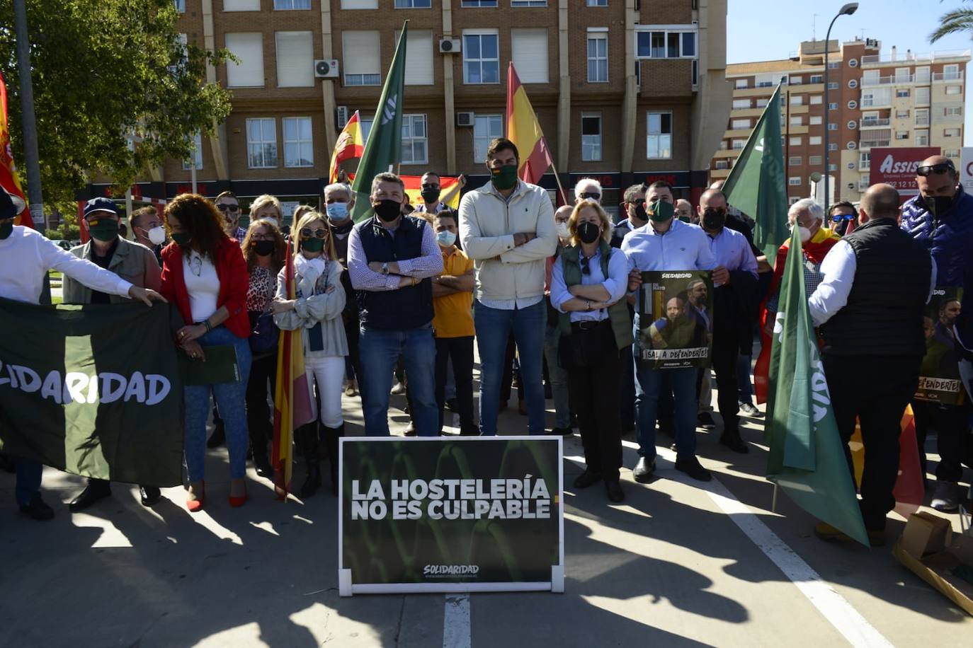 Manifestación de Vox y el sindicato Solidaridad «en defensa de los trabajadores», este sábado en Murcia