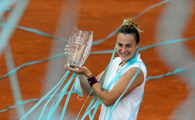 Sabalenka, campeona en Madrid al ganar a la número uno del mundo