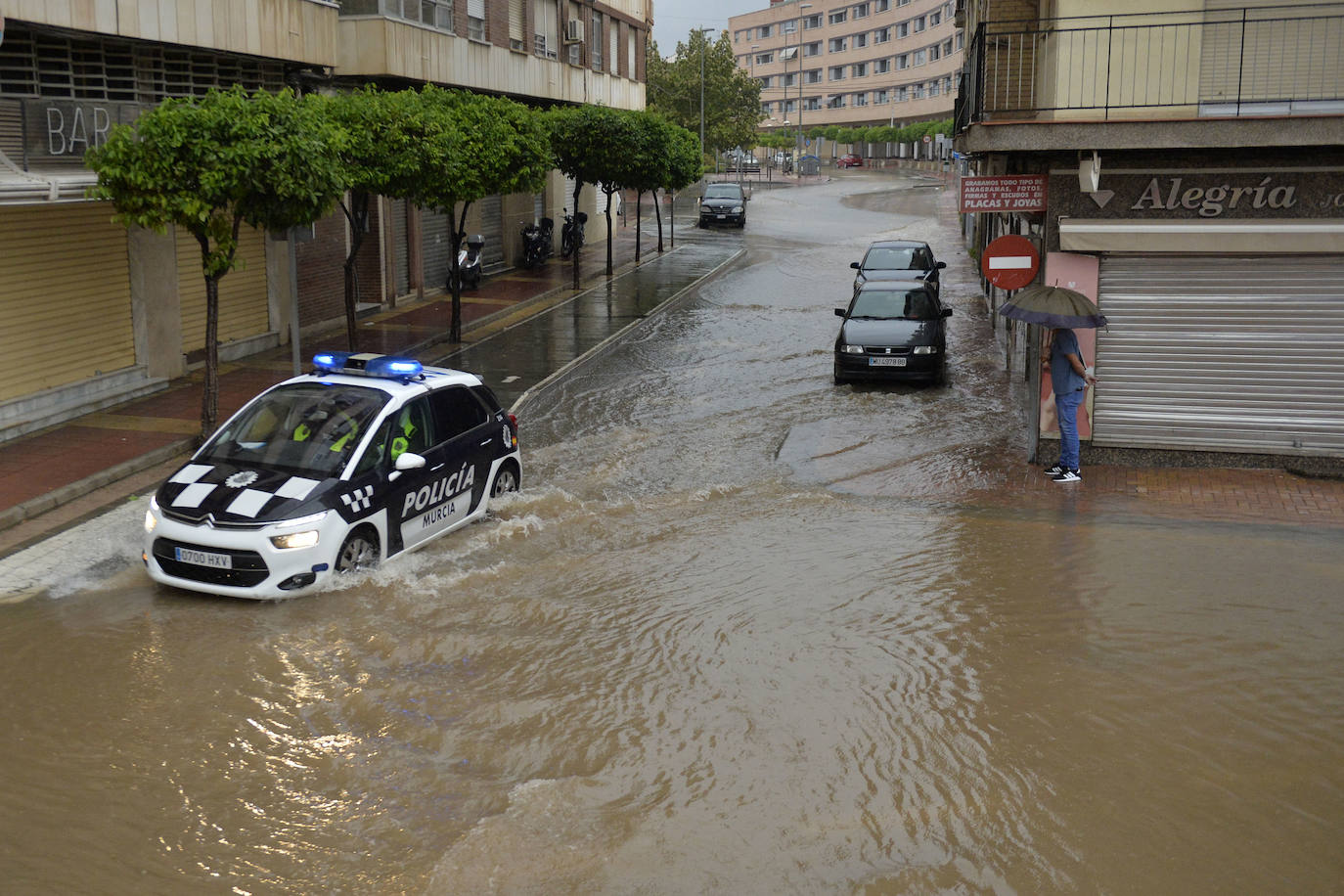 Lluvia en Murcia
