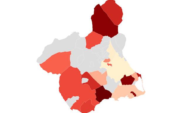 Seis municipios de la Región, entre los cien con más extranjeros y la renta más baja