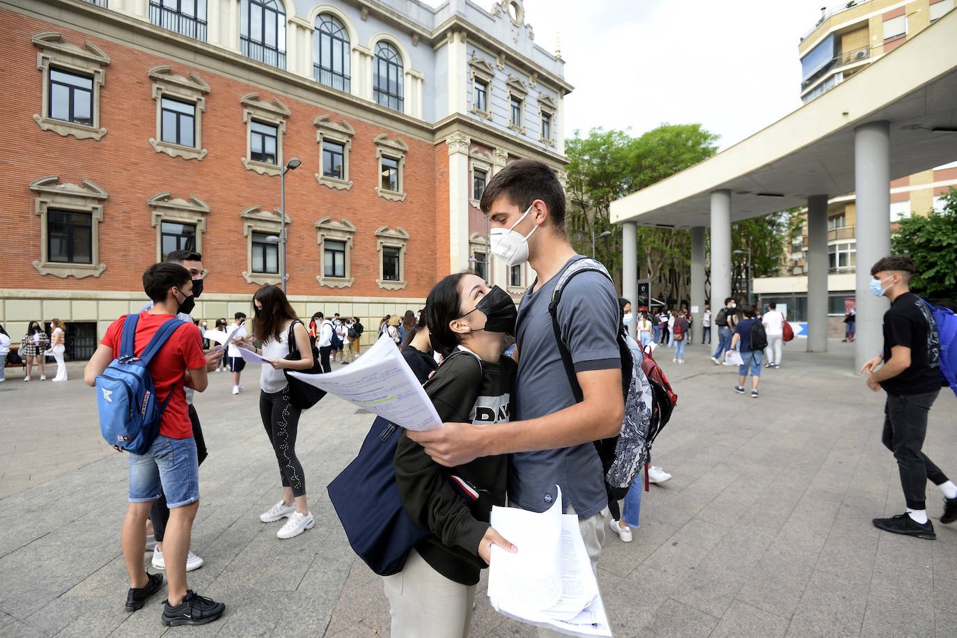 Así arrancó la Ebau en la Universidad de Murcia