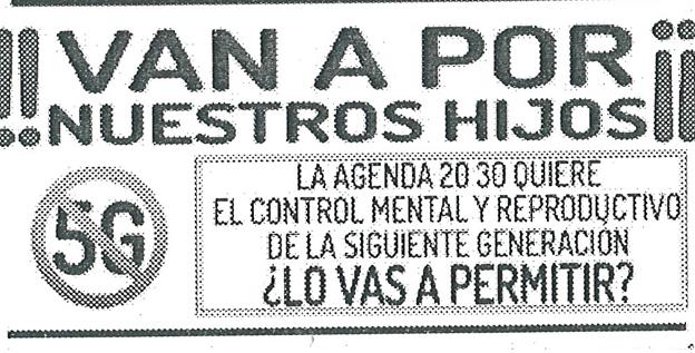 Reparten propaganda antivacunas en el centro de Murcia: «¡Van a por nuestros hijos!»