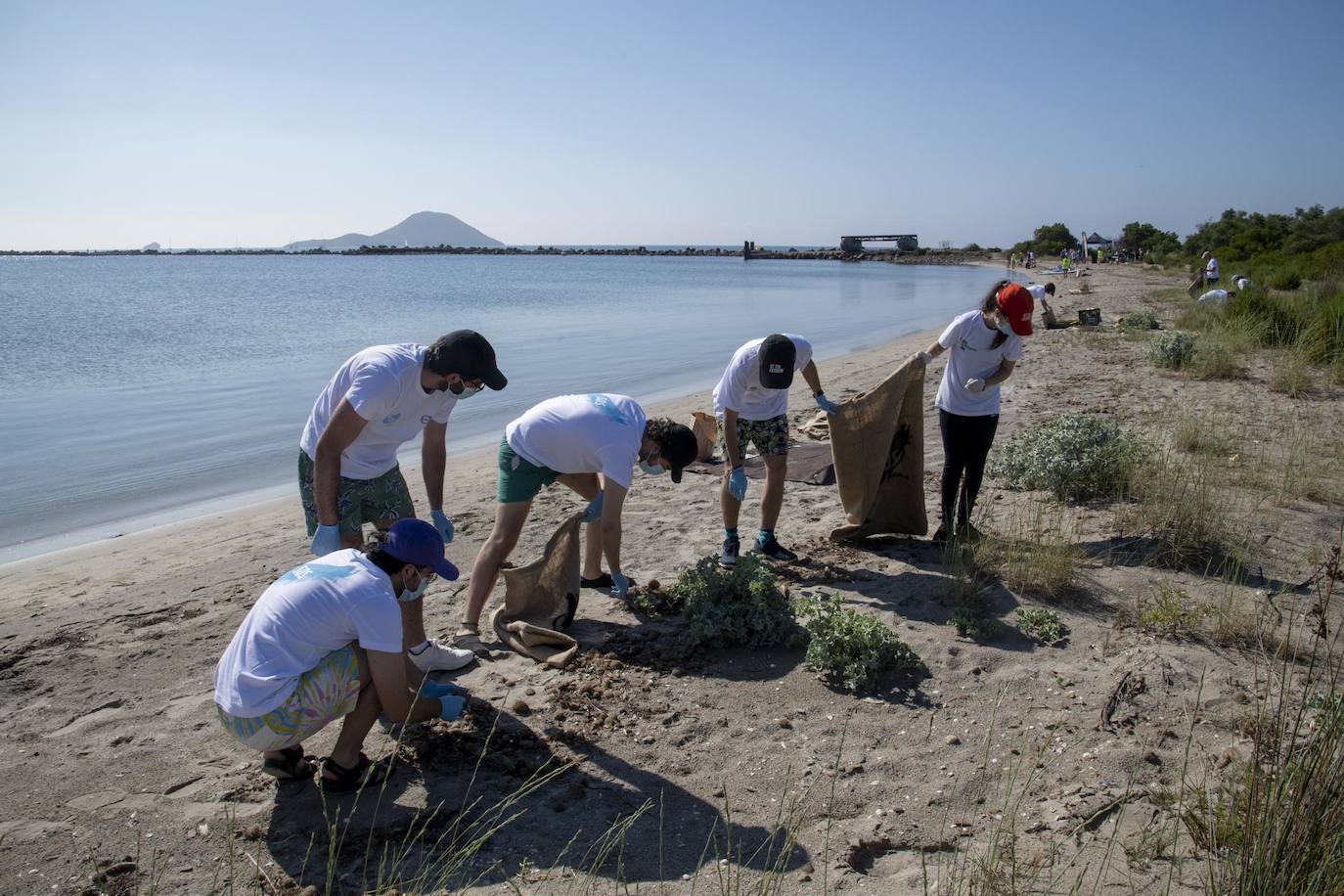 Los voluntarios retiran 260 kilos de basura del Estacio