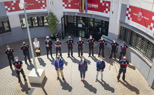 Toma de posesión de nueve bomberos especialistas del Consorcio de Extinción de Incendios de la Región