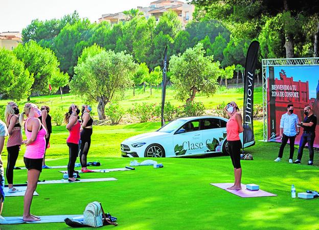Wellness y yoga para presentar el nuevo Clase C