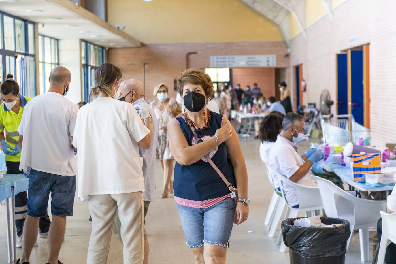 Segunda dosis de AstraZeneca en el Palacio de los Deportes de Murcia