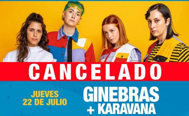 Cancelada la actuación de 'Ginebras' y 'Karavana' en el Segura Sound de Molina de Segura