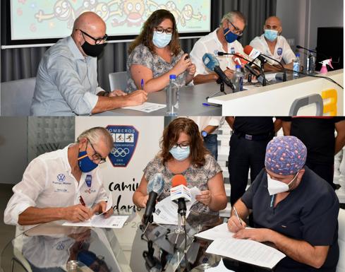 Grupo Reina y Ortodent colaboran con Afacmur y la agrupación deportiva de los bomberos en «Mi camino solidario»