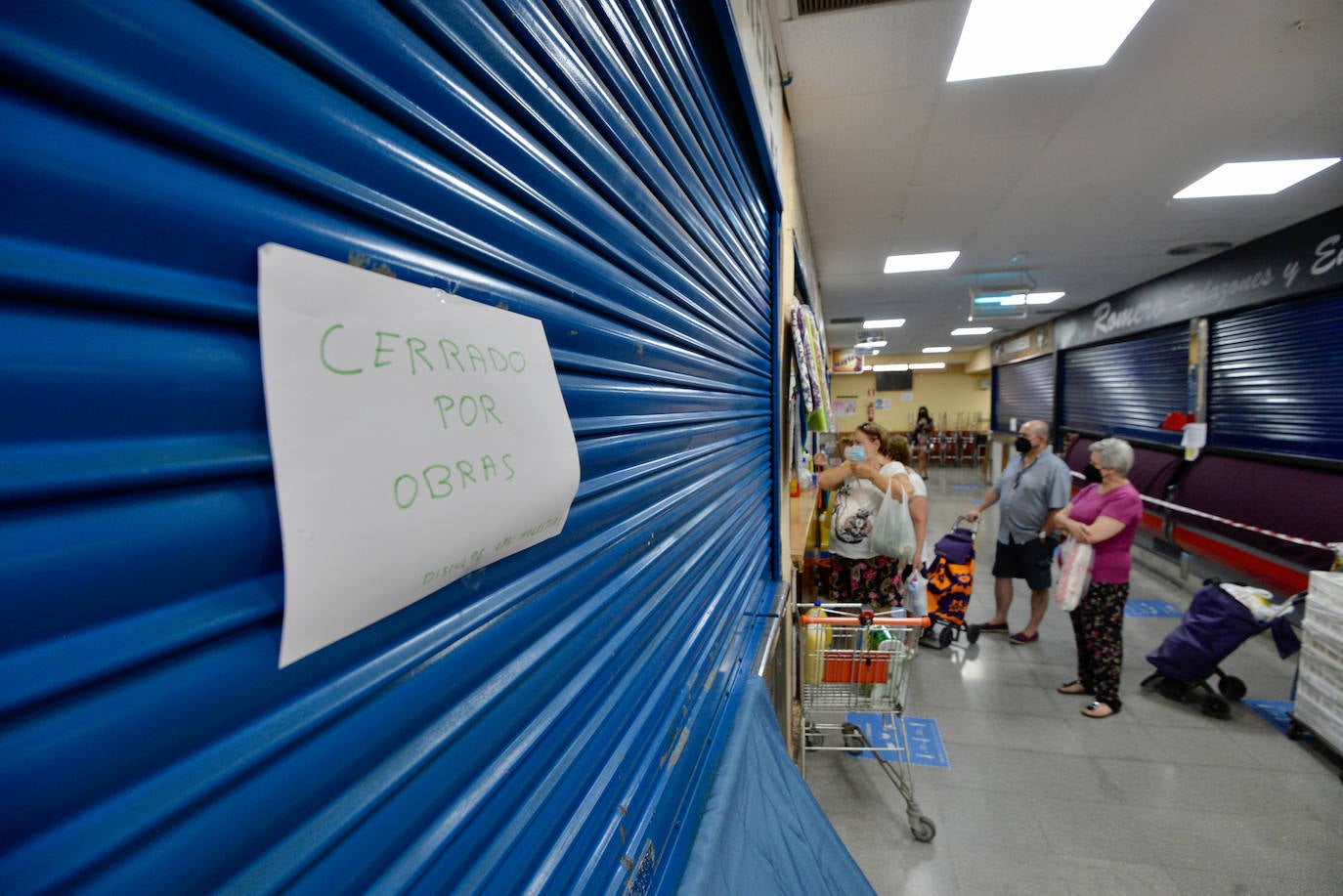 Obras en los mercados de abastos de Murcia