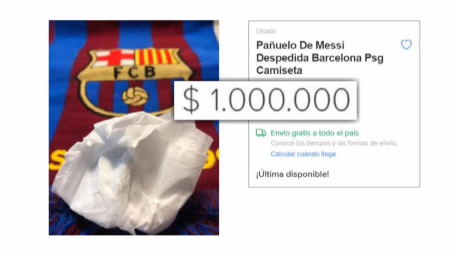 Subastan por un millón de dólares el supuesto pañuelo que usó Messi en su despedida | La Verdad