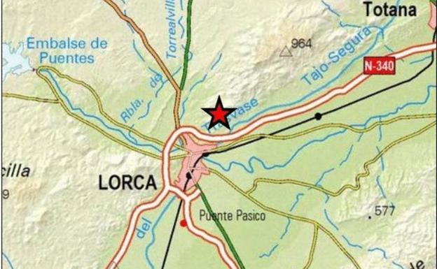 Lorca registra un terremoto de 1,9 grados esta madrugada