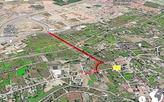 Un vial conectará la pedanía murciana de La Ñora con la avenida de los Jerónimos