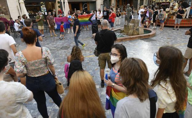 Protesta contra las agresiones homófobas en Cartagena