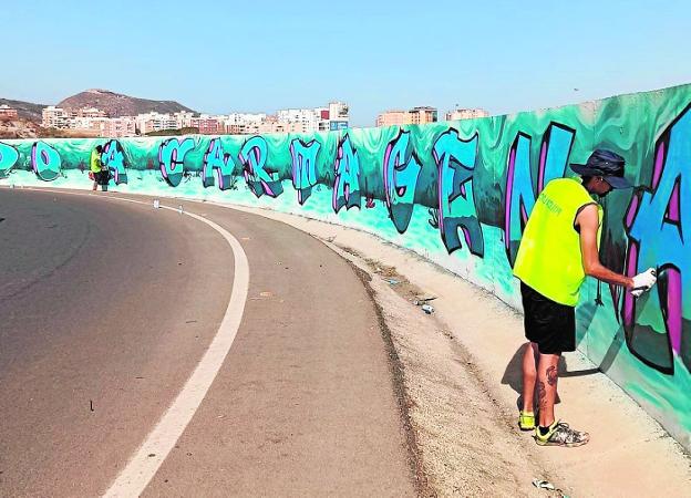 El grafiti público del «arrepentido»