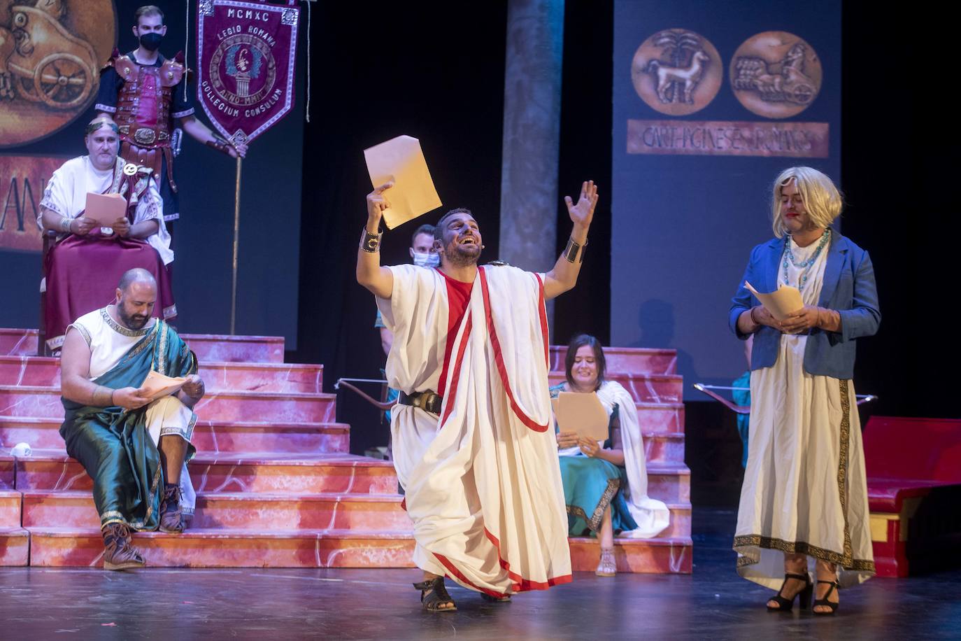 Sesión del Senado en Carthagineses y Romanos