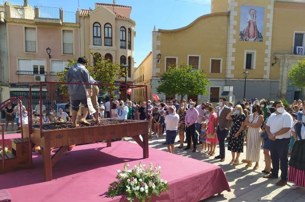 Bendecido el primer mosto de la vendimia de Bullas de esta campaña