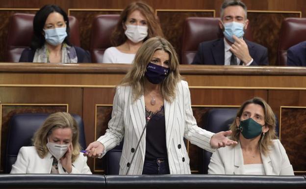 Yolanda Díaz amenaza a Podemos con no ser candidata si hay «ruido» o «egos»