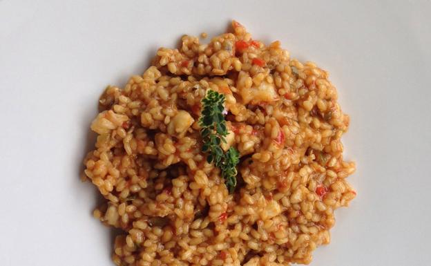 Arroz pilaff con gambas