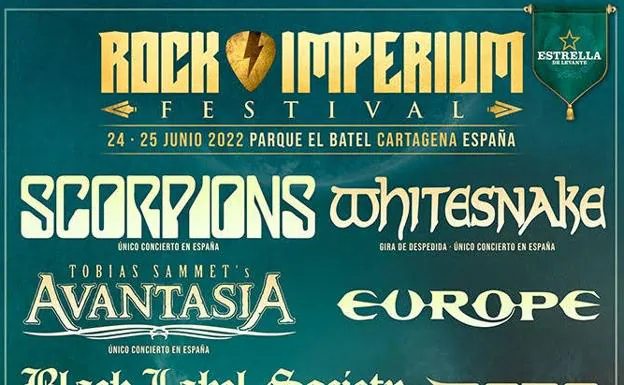 Poster of the 'Rock Imperium' Festival.