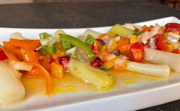 Puerritos en escabeche de verduras