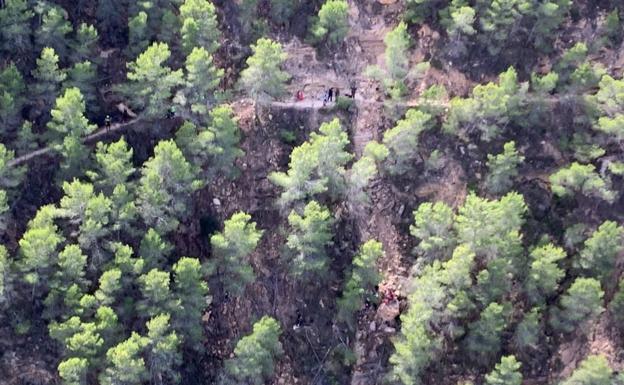 Evacuado por aire un ciclista accidentado en la Sierra de Carrascoy