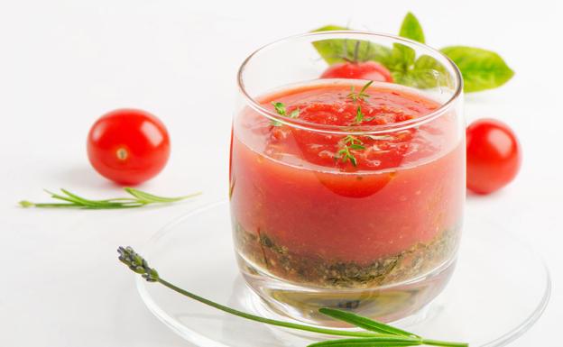 Gazpacho de sandía y remolacha