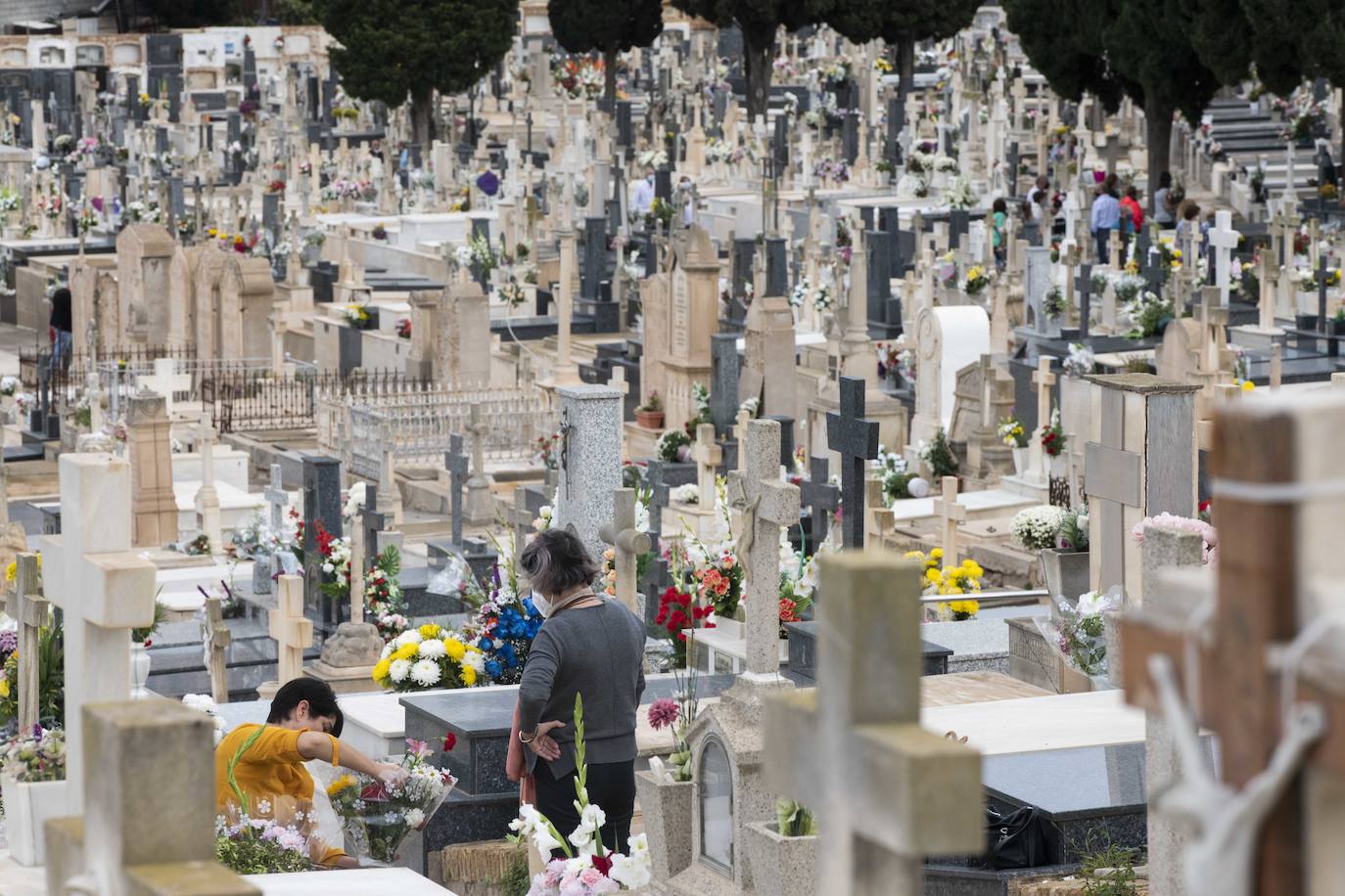 Día de Todos los Santos en el cementerio de Nuestra Señora de los Remedios de Cartagena