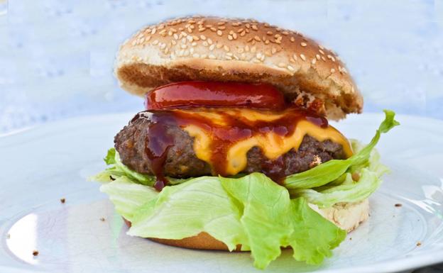 Hamburguesa de cordero a la menta