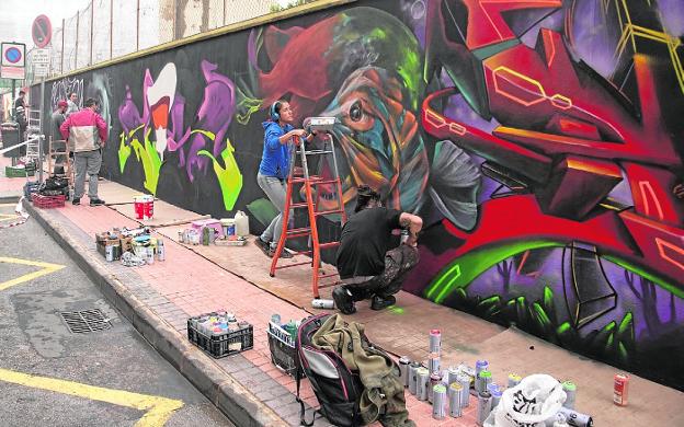 Artistas urbanos compiten en Cartagena